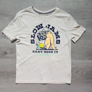Old Navy Boy's Short Sleeve Crewneck Casual Slow Jams Graphic Tee Large L 10/12